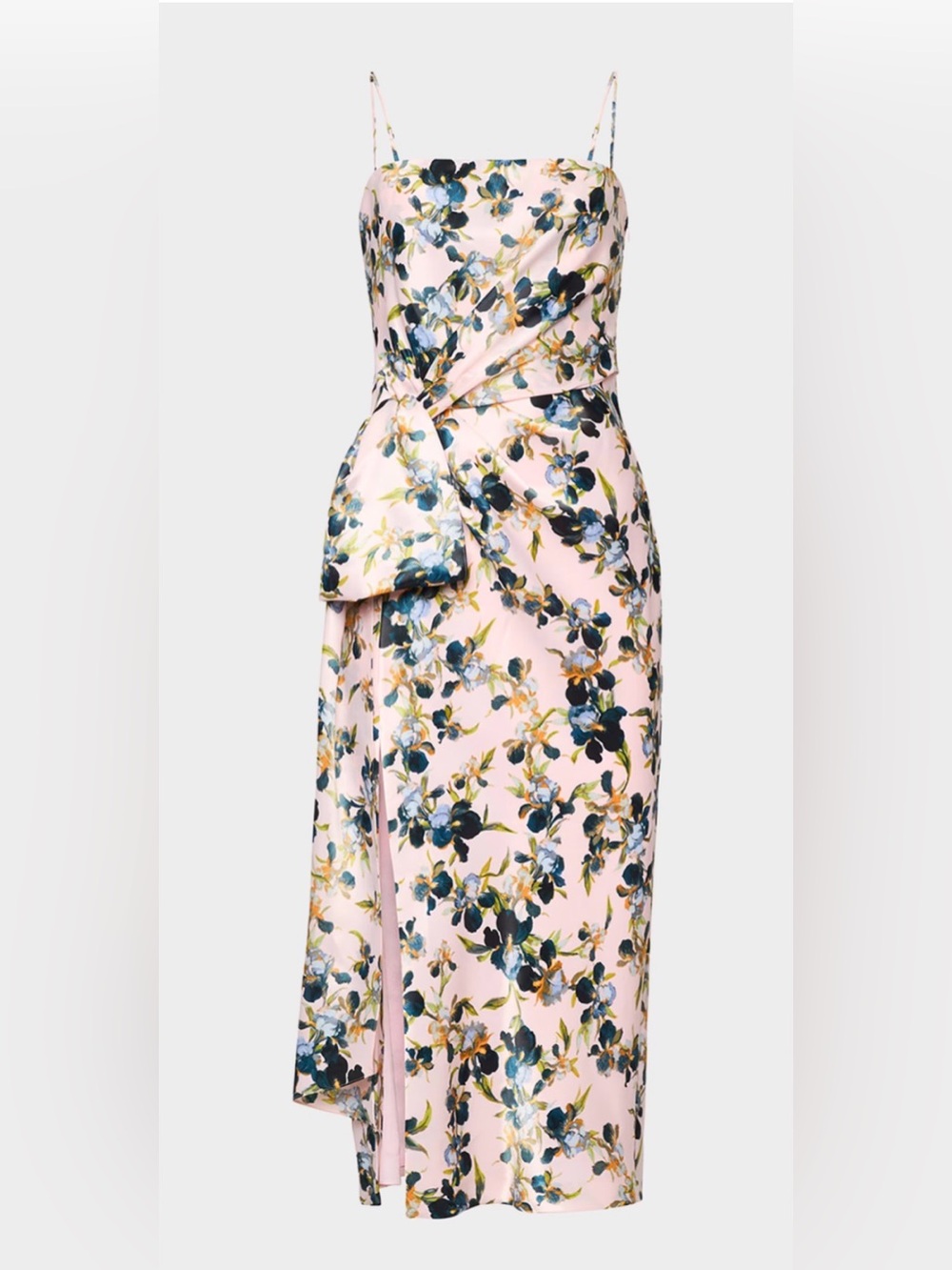 cinq a sept Pink Floral Wrap Maxi Skirt